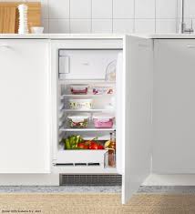 Huttra Frigider Integrat Cu Congelator Alb Ikea Integrated Fridge Ikea Tiny Kitchen Design
