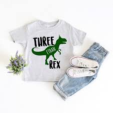 40th birthday t shirt personalized birthday shirts. Three Rex Birthday Shirt Custom Dinosaur Birthday Shirt Etsy
