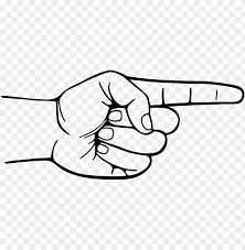 Vector black vintage engraved illustration isolated on a white background. Finger Point Pointing Finger Clipart Png Image With Transparent Background Toppng