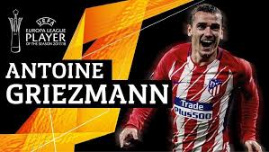 Holding on to the ball. Antoine Griezmann Named Europa League Player Of The Season Uefa Europa League Uefa Com