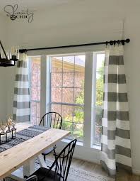 Diy arched window treatment shades for arched windows Adding Trim To A Window And Hiding A Half Circle Shanty 2 Chic