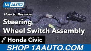Good housekeeping motoring editor ginny buckley puts the honda civic to the test. How To Replace Steering Wheel Switch Assembly 05 11 Honda Civic 1a Auto
