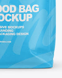 Download Kraft Food Bag Mockup Front View In Bag Sack Mockups On Yellow Images Object Mockups