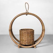 Get deals with coupon and discount code! Hanging Wicker And Rattan Basket Planters Apartment Therapy