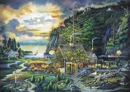 Shop for kim norlien jigsaw puzzles. 300 Largepiece Jigsaw Puzzle 2544 Kim Norlien Peace Like A River Buffalo Games Puzzles Toys Games