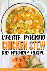 Veggie Packed Chicken Stew For Kids Slow Cooker Chicken Stew Healthy Comfort Food Slow Cooker Chicken Stew Chicken Stew Hearty Family Meal