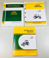 John deere 950 tractor service manual john deere 950 tractor technical manual tm1192 818 pages in.pdf format 293.1 mb in.zip format for super fast downloads! Technical Service Parts Operators Manual For John Deere 4230 Tractor Shop Repair Ebay