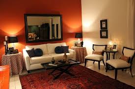 Dark Orange Wall For Above The Fireplace Living Room Orange Brown Living Room Burnt Orange Living Room