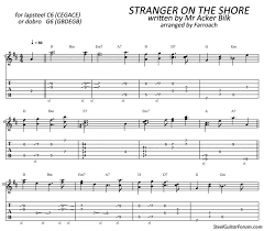 Corporate executive jack bauer unwittingly becomes embroiled in the search for a missing girl. C6 Tab Lapsteel Stranger On The Shore The Steel Guitar Forum