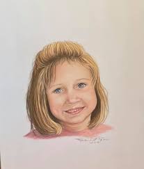 This latest pastel portrait is all finished.