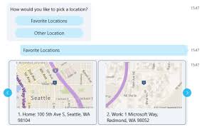 The headquarters in 1 microsoft way redmond square root 123 is bigger than the previous one. Bing Location Control V2 For Bot Framework Microsoft Bot Framework