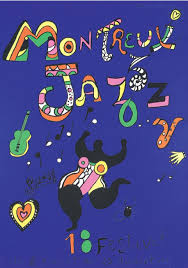 The montreux jazz festival takes place for two weeks every summer in switzerland, on the shores of lake geneva. Poster By Niki De Saint Phalle 1930 2002 1984 18e Jazz Festival Montreux Jazz Artists Jazz Art Concert Poster Art