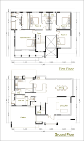 4 Bedrooms Home Design Plan Size 14x11m Samphoas Plan Home Design Floor Plans Home Design Plan How To Plan
