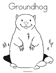Print them all for free! Groundhog Coloring Bitem