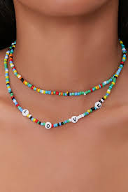 📍how to make handmade jewellery at home /weaving crystal beads choker necklcae ? Beaded Choker Necklace Set
