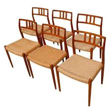 Image Of Danish Modern Teak Niels Moller 79 Chairs S 6 Dining Chairs Chair Dining