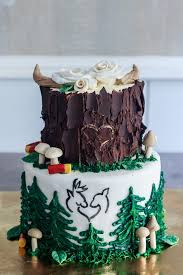 Forrest Wedding Cake Wood Trees Mushrooms Hunting Roses Jagd Geburtstagstorten Birthday Cakes For Men Kuchen Ideen