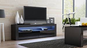 Black 70 Inch Tv Stand Tv Console Milano Classic Black Tv Stand Up To 70inch Flat Tv Screens Led Lighting And High Glos Contemporary Tv Stands Contemporary Tv Units Modern Tv Stand