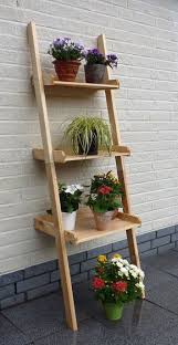 Holz Blumentreppe Promadino Kirsten Blumenleiter Dekoregal Holz Angebot Blumentreppe Blumenleiter Pflanzenstander