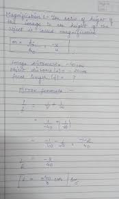 Check spelling or type a new query. Define The Term Of Magnification As Referredto Spherical Mirrors If A Concave Mirrorforms Areal Brainly In