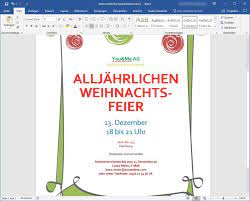 Unsere alljährlich stattfindende weihnachtsfeier, zu der wir euch/ sie hiermit ausdrücklich einladen, fördert tradi. Weihnachtsfeier Einladung Als Word Vorlage Download Computer Bild