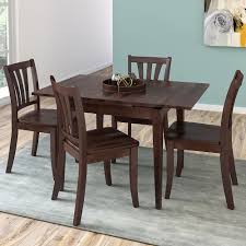 4.1 out of 5 stars. Corliving Dillon 5 Piece Extendable Cappuccino Stained Solid Wood Dining Set The Home Depot Canada