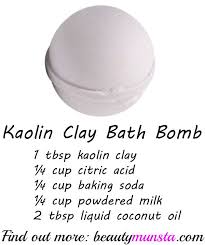 Diy Kaolin Clay Bath Bomb Recipe Beautymunsta Free Natural Beauty Hacks And More Bath Bomb Recipes Diy Bath Products Bath Bombs Diy Recipes