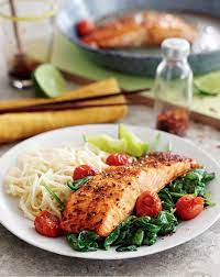 Healthy Salmon Recipes Slimming Word Baked Spiced Salmon Slimming World Recipe Salmon Recipes Baked Spiced Salmon Lunch Recipes Healthy