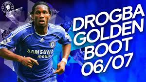 Grande ídolo do chelsea, ganhou importantes títulos pela equipe, mas recentemente deixou o clube para atuar no futebol chinês atraído por um dos maiores salários do futebol mundial. Didier Drogba S Golden Boot Winning Season All 20 Goals Premier League 2006 07 Youtube