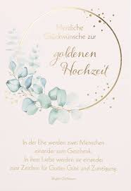 Von allen hochzeitstagen wird die silberhochzeit am größten gefeiert. Karte Zur Goldenen Hochzeit Einander Liebe
