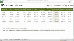 Deviation due to apply higher or lower selling prices. Product Profitability Analysis Template Youtube