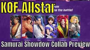 Kof Allstar Free Angel Samurai Showdown Collab Preview Jp Summons In 2020 All Star Collab Samurai