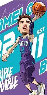 Aesthetic and cool lamelo ball wallpapers for iphone, android and desktop. 2 Lamelo Ball Charlotte Hornets Wallpaper Cell Phone Case For Iphone In 2021 Nba Artwork Nba Art Nba Basketball Art