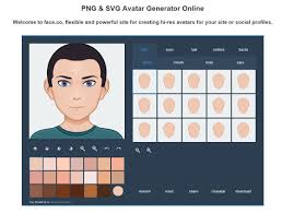 Face Co Online Vector Avatars Generator For Your Site Time To Learn Avatar Face Generator Generation