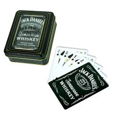 7 gentlemens playing cards tin. Jack Daniel S Poker Cards In A Tin Drinkstuff