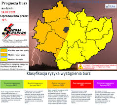 Na zachodzie burze z gradem, nawałnice, mogą wystąpić też trąby powietrzne. Storm Chasers Swietokrzyskie Pogoda I Atmosfera Prognoza Burzowa Dla Swietokrzyskiego Na Dzien 14 07 I Noc 14 15 07 2021 Zachecamy Do Udostepnienia Postu â„¹ Dzis W Ciagu Dnia Spodziewamy Sie Dosc Wysokich Szans