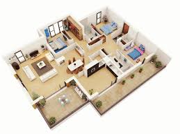 All our 3 bedroom floor plans can be easily modified. 25 More 3 Bedroom 3d Floor Plans Architecture Design