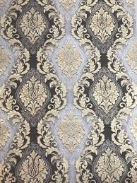 Black And Gold Baroque Wallpaper 6509 10 Paper Wallpaper Gray Black Beige Gold Metallic Textured Vintage Damask Victorian Wallpaper Damask Wallpaper Fabric Wallpaper
