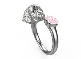 Around 22 inches tall and weighing anywhere between 55 and 75lb. Golden Retriever Pups Ring With Diamond Carlos Zamora