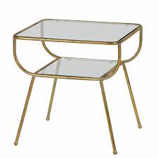 ✅ browse our daily deals for even more savings! Bepurehome Amazing Side Table Metal Glass Antique Brass Lefliving Com