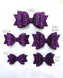 Dark Purple Glitter Hair Bow Purple Hair Bow Girls Purple Etsy Purple Hair Bows Glitter Hair Bows Diy Hair Bows
