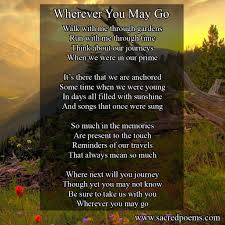 Wherever You May Go Inspirational Poems Poetry Books Teacher Poems