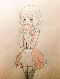 Dessin Saint Valentin Par Piccapuu Au Crayon De Couleur Dessin Saint Valentin Dessin Esquisse D Anime