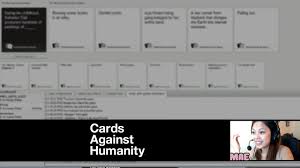 Play dirty cards against your friends to beat them! Cards Against Humanity Online With Friends Just The Tip Youtube