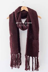 Men's black chunky knit scarf. Burgundy Chunky Knit Pocket Tassel Scarf Trendy Boutique Jewelry Belts Hats Bracelets And Necklaces Cute Modest Dresses And Clothing Neesee S Dresses