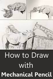 How To Sketch With Mechanical Pencils Mechanical Pencils Drawings Color Pencil Art