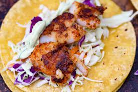 Use any white fish you like, then top with a store cupboard salsa and spicy mayo. Traeger Blackened Fish Tacos Healthy Grilled Fish Recipe