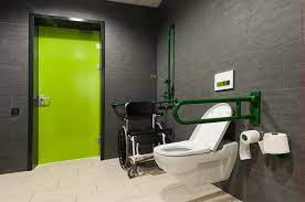 The ideal ada bathroom dimensions for accessible shower stalls are 915mm x 915mm. Handicapped Accessible Public Bathroom Facilities In Heidelberg Village Frey Architekten