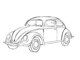 Bogar Auto Beetle Car Cars Coloring Pages Vw Art