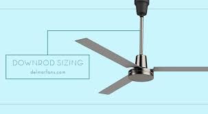 ceiling fan downrod size guide ceiling height chart with